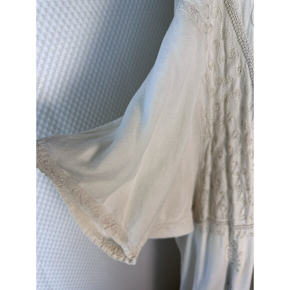 Holy Clothing Maxi Dress Renaissance Fair Long Embroidered Wedding Whimsy 5x - Picture 6 of 12